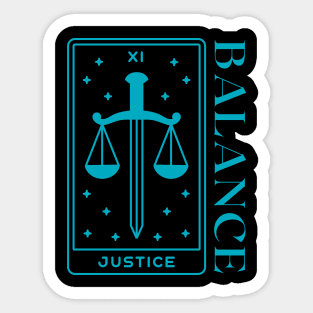 Libra Energy Justice & Balance Sticker